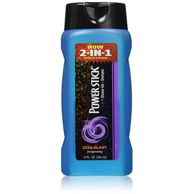 3 Pk, Power Stick 2-in-1 Shower Gel + Shampoo Coolblast, 13 Fl. Oz