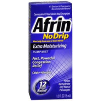 Afrin 12 Hour No-Drip Extra Moisturizing Pump Mist, 0.11 Pound