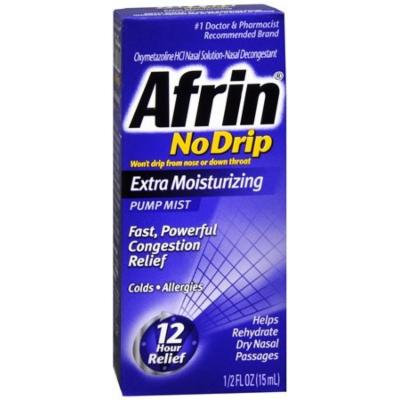 Afrin 12 Hour No-Drip Extra Moisturizing Pump Mist, 0.11 Pound