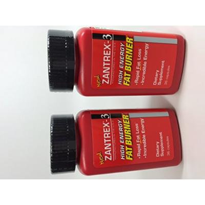 Zantrex-3 High Energy Extreme Fat Burner Capsules 72 Count (Two 36 Count Bottles)