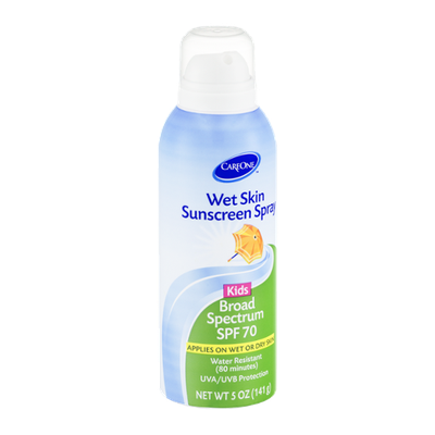 CareOne Wet Skin Sunscreen Spray Broad Spectrum SPF 70