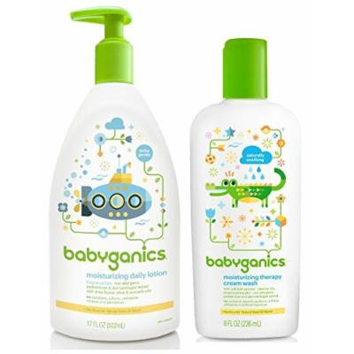 Babyganics Moisturizing Therapy Cream Wash with Daily Lotion