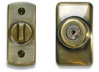 Keyed Deadbolt in Antique Brass Finish