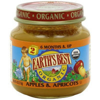 Earth's Best Organic Stage 2, Apples & Apricots, 4 Ounce (Pack of 12)