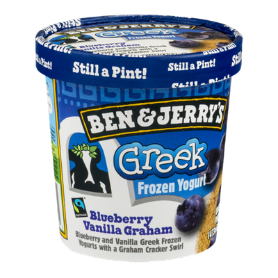 Ben & Jerry's® Blueberry Vanilla Graham Greek Frozen Yogurt