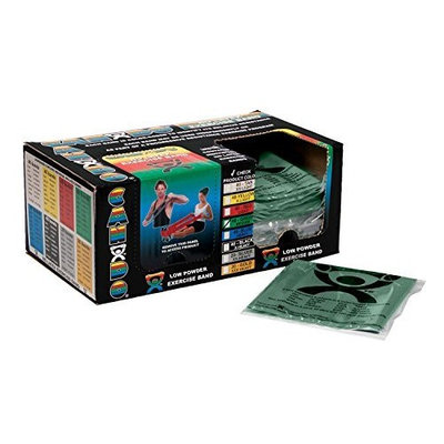 Cando Low Powder Exercise Band 40 Piece Dispenser Set -
