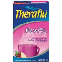 Theraflu Flu & Sore Throat-Apple-6ct