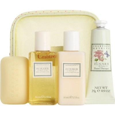 CRABTREE & EVELYN SUMMER HILL 4PC TRAVELER SET #44226