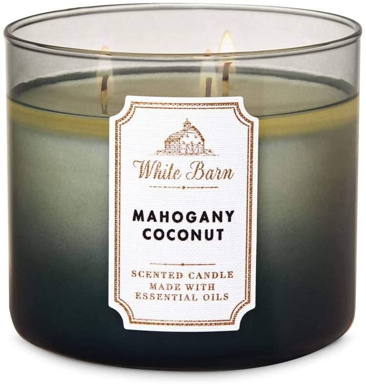 Bath & Body Works White Barn Pumpkin Apple 3 Wick Scented Candle Bougie Parfumée