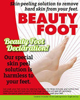 Kuub Cosmetics Inc Beauty Foot Declaration Skin Peeling Solution To Remove Hard Coarse Dead Dry Rough Skin From Feet