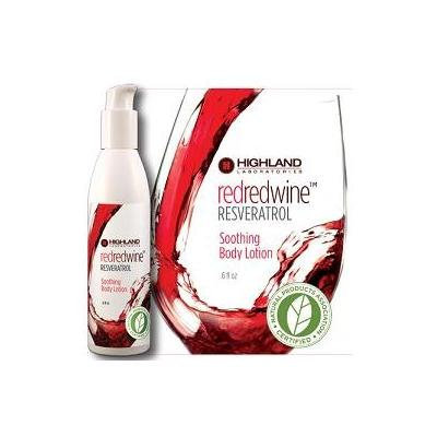 RedRedWine Resveratrol Soothing Body Lotion Highland Laboratories 6 oz Cream