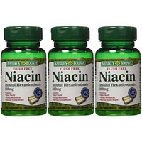 Nature's Bounty Flush Free Niacin 500 Mg, 150 Capsules (3 X 50 Count Bottles)