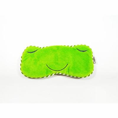 Eye Mask Shades Blindfold Sleeping Warm Cold Gel Pack Travel Comfortable Night's Bestever (Frog-Green)