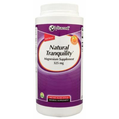 Vitacost Natural Tranquility Calm Magnesium Supplement 325mg Orange Flavored Powder 16oz