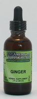 Ginger No Chinese Ingredients American Supplements 2 oz Liquid