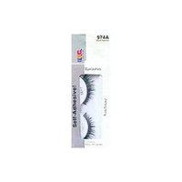 NYC Self Adhesive Eyelashes, Black Glamour, 1 pr