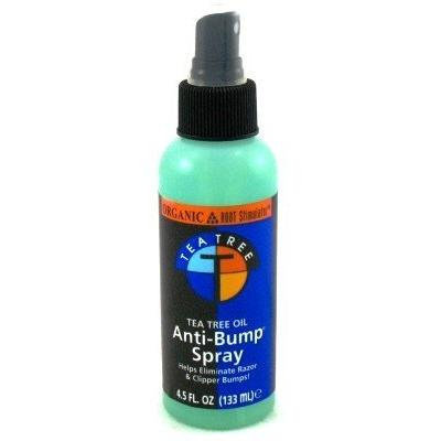 Organic Root Stimulator Tea Tree Anti-bump Spray 5 oz. (3-Pack) with Free Nail File