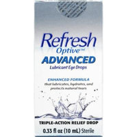 Refresh Optive Advanced Lubricant Eye Drops 0.33 OZ (PACK OF 3)