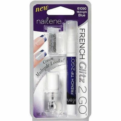Nailene French Glitz 2 Go Midnight Blue Nail Polish 0.26oz