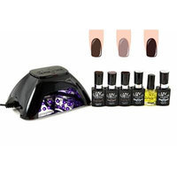 UV-NAILS BEST Salon Quality UV Gel Polish Starter Kit with LED Lamp Colors: G-32, G-27, G-4