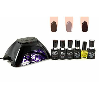 UV-NAILS BEST Salon Quality UV Gel Polish Starter Kit with LED Lamp Colors: G-32, G-27, G-4