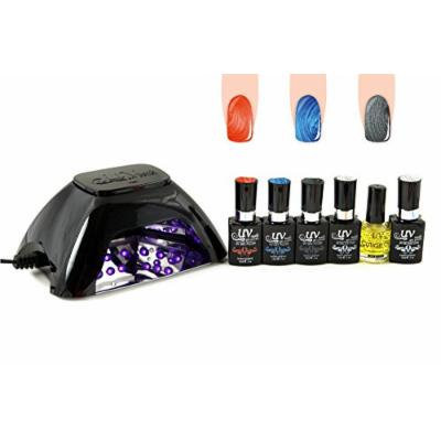 UV-NAILS BEST Salon Quality UV Gel Polish Starter Kit with LED Lamp Colors: G-78, G-73, G-43