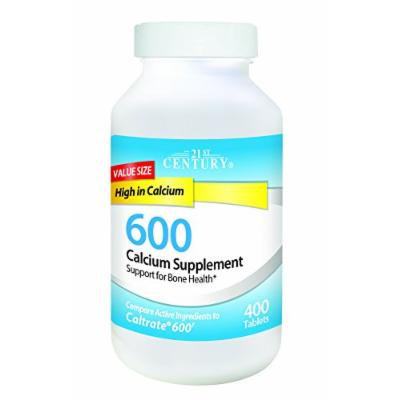 21st Century 600 mg Calcium Supplement, 400 Count