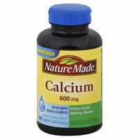 Nature Made Calcium 600 mg with Vitamin D, Liquid Softgels 100 ea
