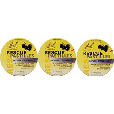 Nelson Bach - Rescue Pastilles Black Currant, 1.7 oz (3 Pack)