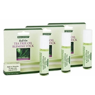 Herbal Authority Roll-on Tea Tree Oil Blemish Stick 0.3oz (Pack of 3)