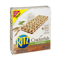 Nabisco RITZ Crackerfuls Garlic Herb Filled Crackers