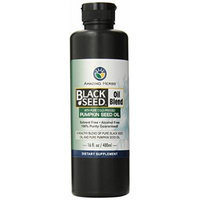 Amazing Herbs Black Seed and Pumpkin Seed Oil Blend, 16 Fluid Ounce