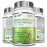 Abundant Health Green Coffee Bean Extract with GCA for Weight Control, 120 Veggie Capsules