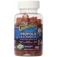 The Gummies Co Propolis and Echinacea for Kids Cold Prevention and Immune Support, Raspberry, 100 Count