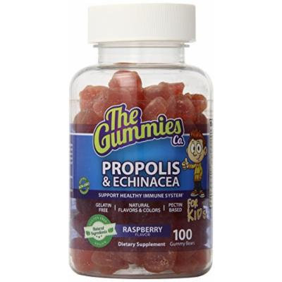 The Gummies Co Propolis and Echinacea for Kids Cold Prevention and Immune Support, Raspberry, 100 Count