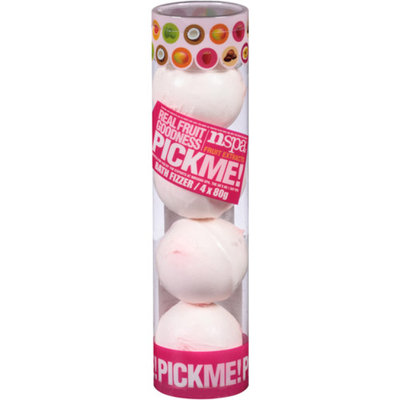 NSPA Pick Me! Cranberry Bath Fizzers Gift Set, 4 count, 2.8 oz
