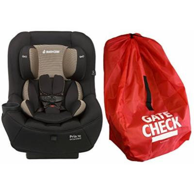 Maxi-Cosi Pria 70 Convertible Car Seat with Easy Clean Fabric and Gate Check Bag, Black Toffee
