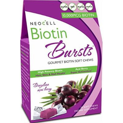 Neocell Neocell Laboratories Biotin Bursts Chewable Acai Berry, High Potency (Pack of 2)