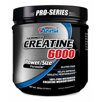ANSI - Micronized Creatine 6000 - 100% Pure Creatine Monohydrate (500 gram)