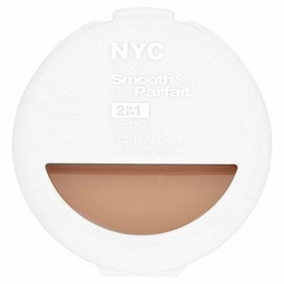 NYC Smooth Skin 2-in-1 Compact Foundation and Concealer, Light