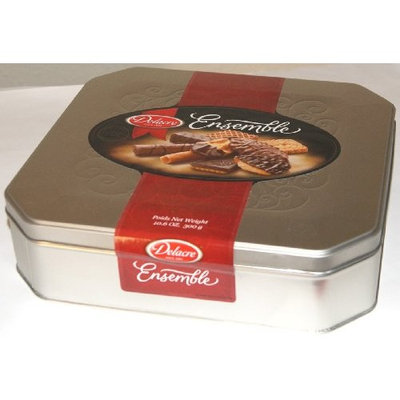 Delacre Ensemble Pure Belgian Chocolate Biscuits Assortment Tin Box Net Weight 10.6 OZ (300 g)