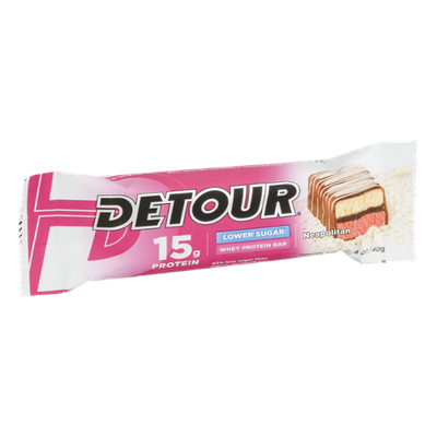 Detour 15g Whey Protein Bar – Lower Sugar Neapolitan