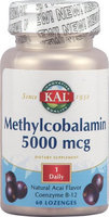 Kal Methylcobalamin Natural Acai 5000 mcg - 60 Lozenges