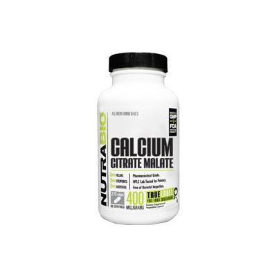 NutraBio Calcium Citrate Malate 400 Mg - 270 Vegetable Capsules