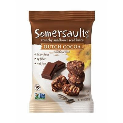 Somersaults Sunflower Seed Bites, Dutch Cocoa, 1 Ounce, 12 Count