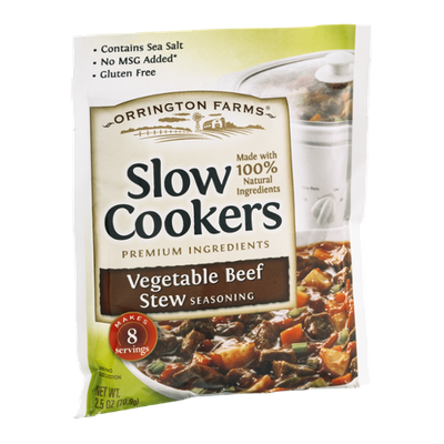 Orrington Farms Slow Cookers Seasoning Vegetable Beef Stew