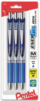 Pentel EnerGel Deluxe RTX Retractable Gel Ink Pens, Medium, Blue, 3/pk