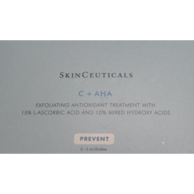 SkinCeuticals C + AHA - 1 Box Of 6 Bottles = (.75 oz./ 22.2 ml.) 3/4 Oz. Two-in-one daytime antioxidant serum for environmental protection and exfoliation.