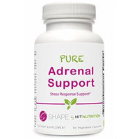 HIT Shape Pure Adrenal Support Supplement, Stress Response System, 60 Count