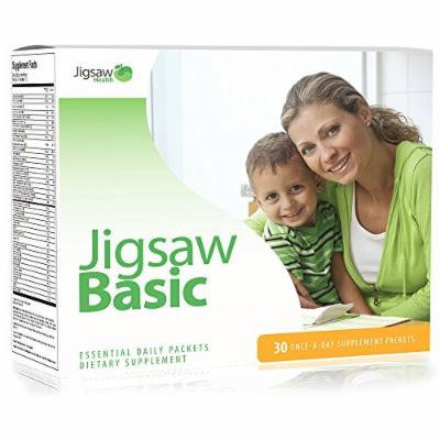 Jigsaw Health Basic Essential Daily Packets: Best Once a Day Multivitamin Supplement Packet Including: Magnesium, B Vitamins, Curcumin, Vitamin C, Antioxidants, Multi Mineral, Omega-3 Fish Oil + Vitamin D3.